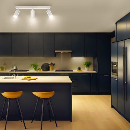 Brilagi - Dimbart LED-spotarmatur SELE 3xGU10/6W/230V 3000K vit