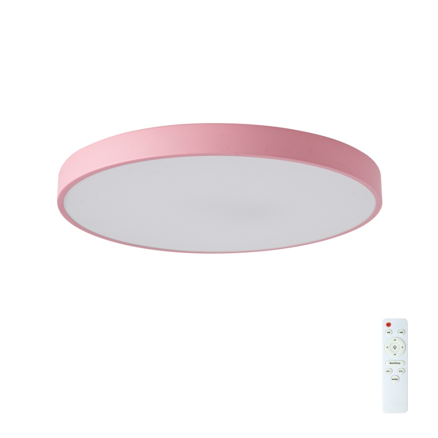 Brilagi - Dimmbar LED-takarmatur POOL LED/60W/230V 3000-6000K Ø 60 cm rosa + fjärrkontroll