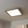 BRILAGI - dimmbar LED-takarmatur SLIMFRAME WOOD LED/36W/230V 49,5x49,5 cm 3000-6000K brun + fjärrkontroll