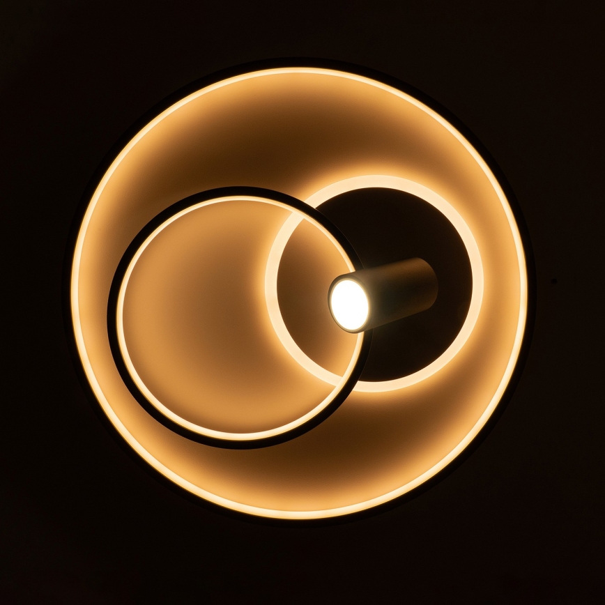BRILAGI - LED dimbar takarmatur UNITY LED/60W/230V + 1xGU10/3W 3000-6000K pr. 50 cm vit/svart + fjärrkontroll