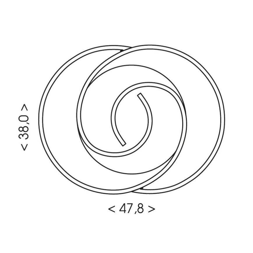 Brilagi - Dimbart LED-takarmatur VELO LED/70W/230V 3000-6500K 38x47,8 cm inkl. fjärrkontroll