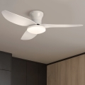 Brilagi - dimmbar LED-takfläkt LED/30W/230V 3000-6500K vit + fjärrkontroll