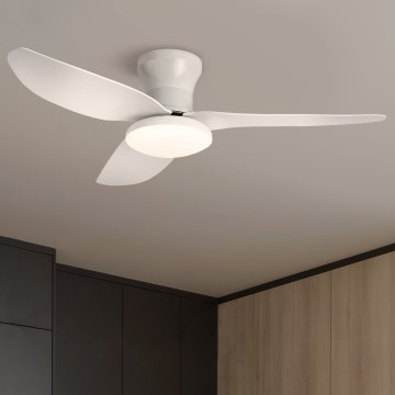 Brilagi - dimmbar LED-takfläkt LED/30W/230V 3000-6500K vit + fjärrkontroll