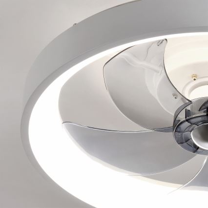 Brilagi - Dimbar LED-takfläkt LED/34W/230V Ø 50 cm vit + fjärrkontroll