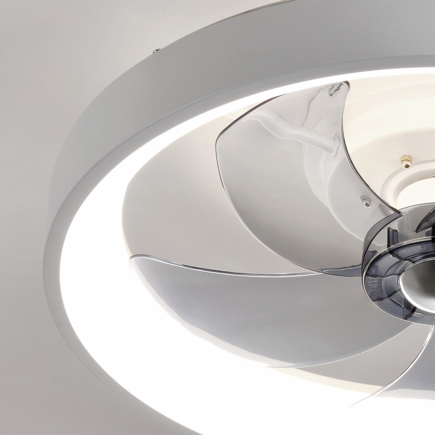 Brilagi - Dimbar LED-takfläkt LED/34W/230V Ø 50 cm vit + fjärrkontroll