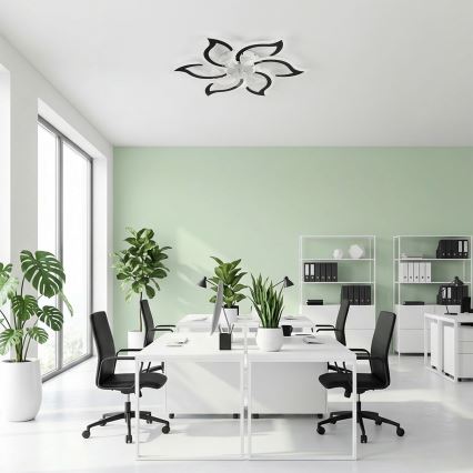 Brilagi - LED-dimbar takfläkt LED/34W/230V 3000-6500K Ø 83 cm svart + fjärrkontroll
