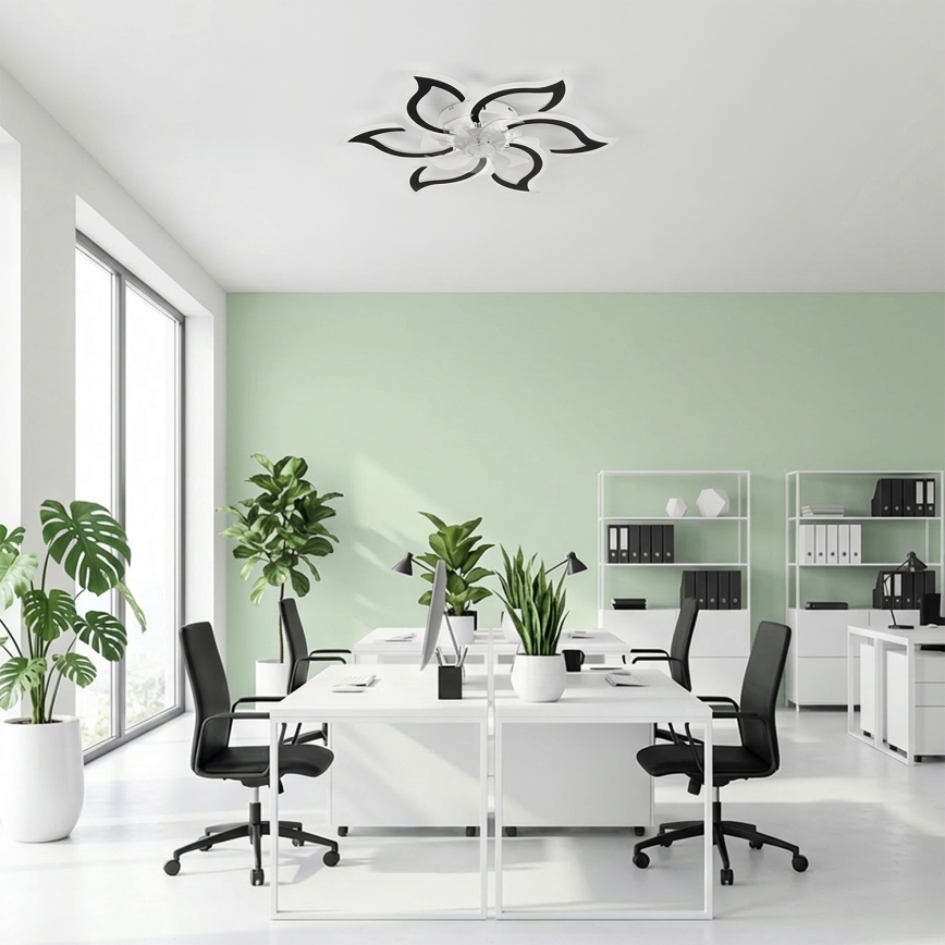 Brilagi - LED-dimbar takfläkt LED/34W/230V 3000-6500K Ø 83 cm svart + fjärrkontroll