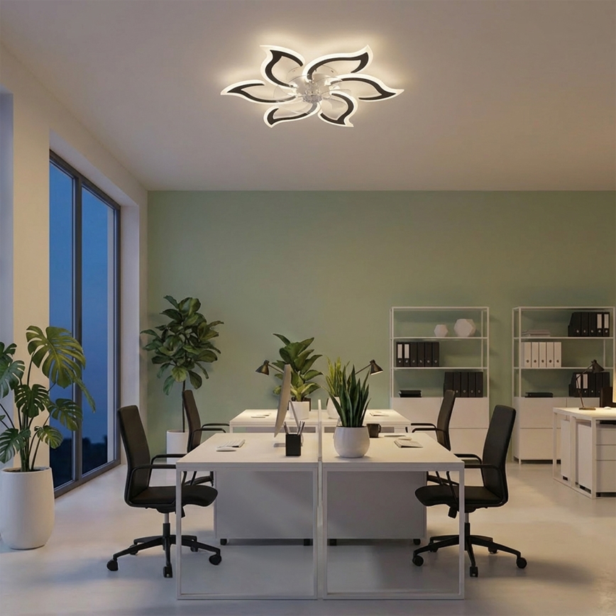 Brilagi - LED-dimbar takfläkt LED/34W/230V 3000-6500K Ø 83 cm svart + fjärrkontroll