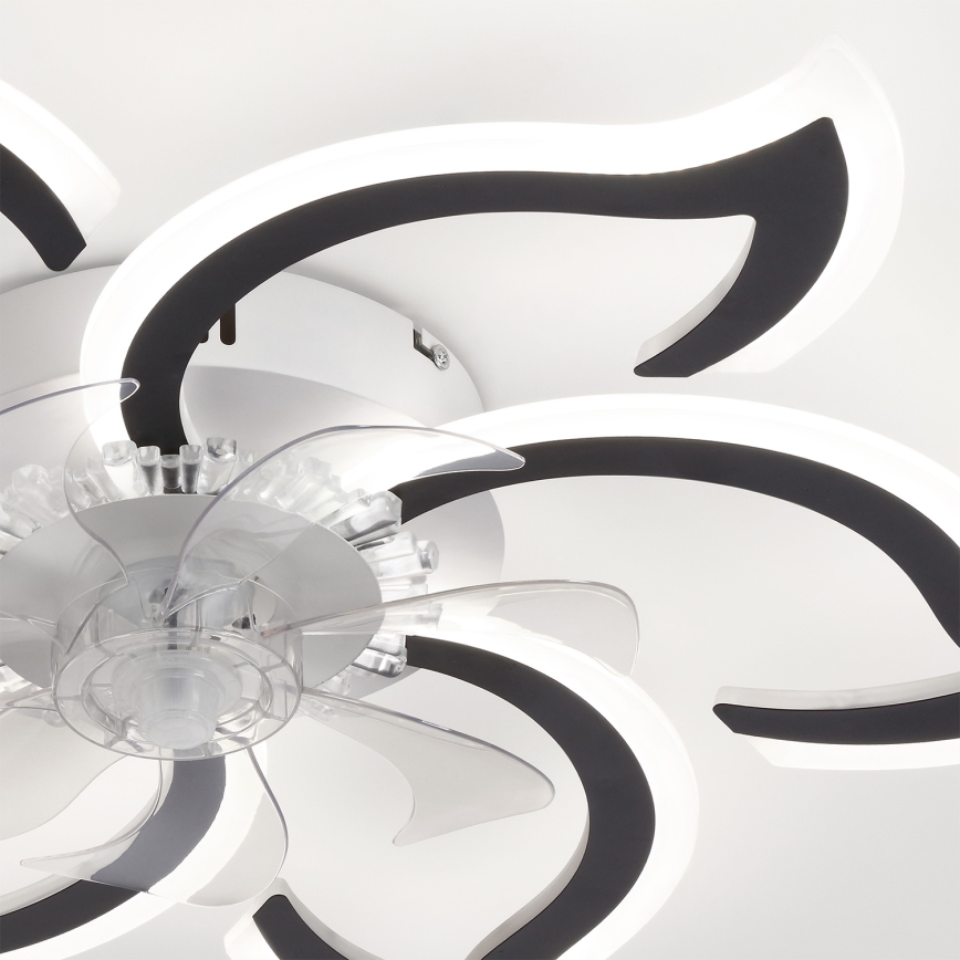 Brilagi - LED-dimbar takfläkt LED/34W/230V 3000-6500K Ø 83 cm svart + fjärrkontroll