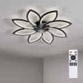 Brilagi - Dimmbar LED-takfläkt LED/43W/230V Ø 90 cm svart + fjärrkontroll