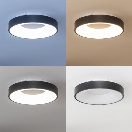 Brilagi - FALCON II Dimbart LED-takarmatur LED/67W/230V 3000-6500K Ø 40 cm svart + fjärrkontroll