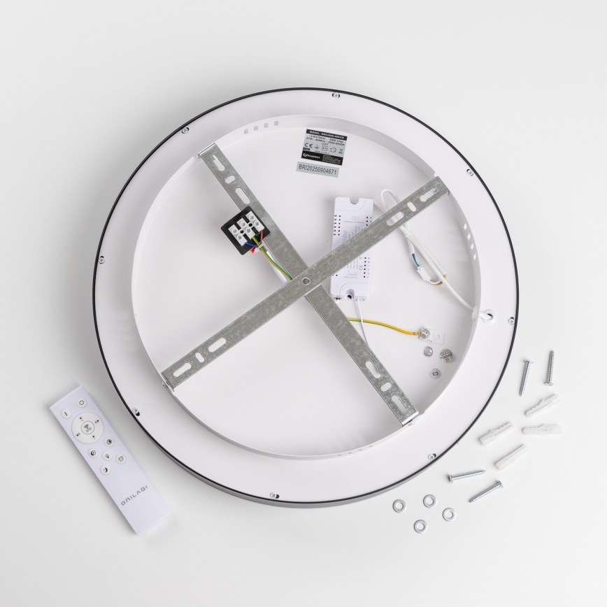 Brilagi - FALCON II Dimbart LED-takarmatur LED/67W/230V 3000-6500K Ø 40 cm svart + fjärrkontroll