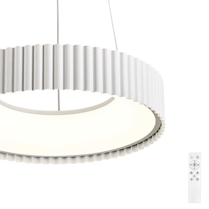 BRILAGI - LED-dimbar pendellampa med vajerupphängning FALCON MODERN LED/30W/230V 3000-6000K Ø 40 cm vit + fjärrkontroll