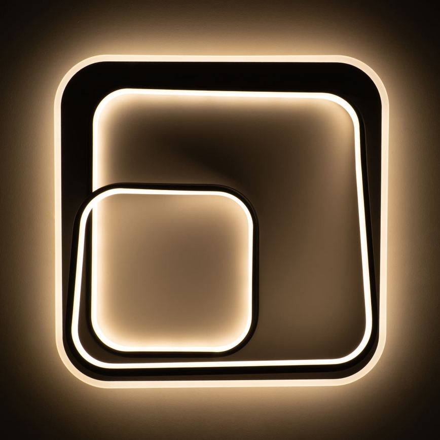 BRILAGI - LED Dimbart takarmatur FLARE LED/81W/230V 3000-6000K 50x50 cm vit/svart + fjärrkontroll