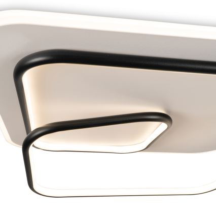 BRILAGI - LED Dimbart takarmatur FLARE LED/81W/230V 3000-6000K 50x50 cm vit/svart + fjärrkontroll