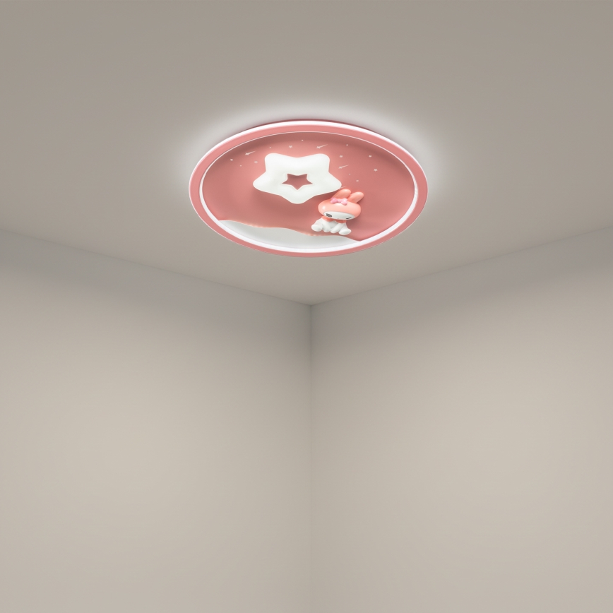 Brilagi - LED-dimmbar barn-taklampa BUNNY LED/83W/230V 3000–6000K Ø 49 cm + fjärrkontroll