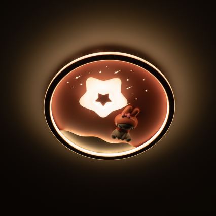 Brilagi - LED-dimmbar barn-taklampa BUNNY LED/83W/230V 3000–6000K Ø 49 cm + fjärrkontroll