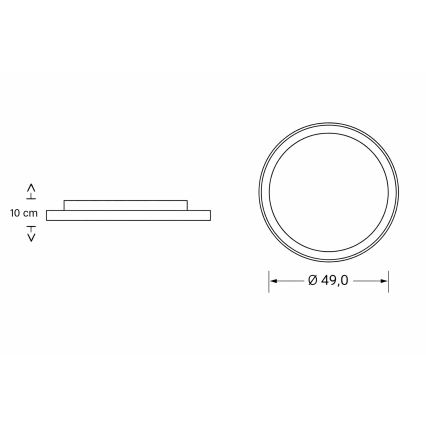 Brilagi - LED-dimmbar barn-taklampa BUNNY LED/83W/230V 3000–6000K Ø 49 cm + fjärrkontroll
