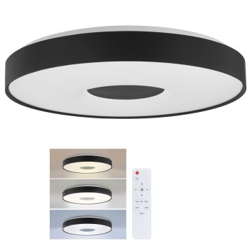 Brilagi - Dimmbar LED-taklampa JAMIS LED/48W/230V 3000-6500K diam. 39 cm svart + fjärrkontroll