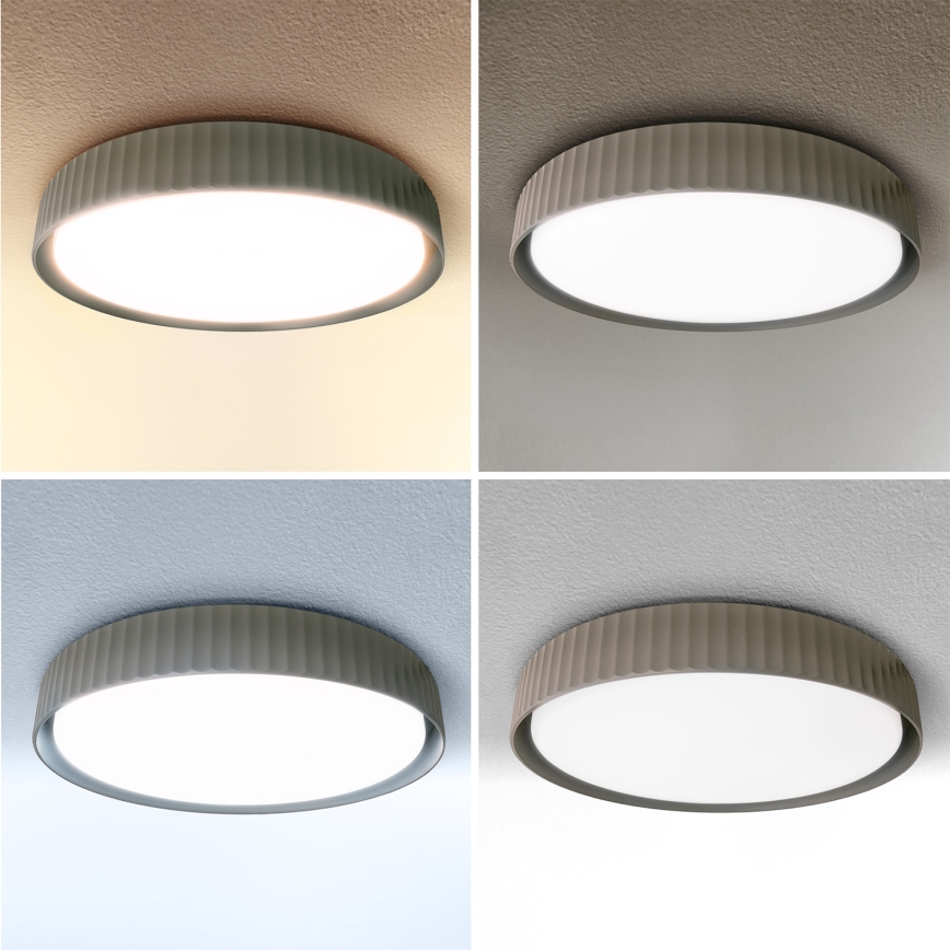 Brilagi - Dimbar LED-taklampa LUCIA LED/48W/230V 3000–6500K Ø 41 cm taupe + fjärrkontroll