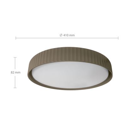 Brilagi - Dimbar LED-taklampa LUCIA LED/48W/230V 3000–6500K Ø 41 cm taupe + fjärrkontroll
