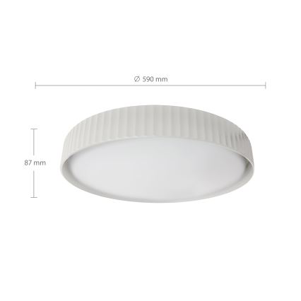 Brilagi - Dimbar LED-taklampa LUCIA LED/60W/230V 3000–6500K Ø 59 cm vit + fjärrkontroll