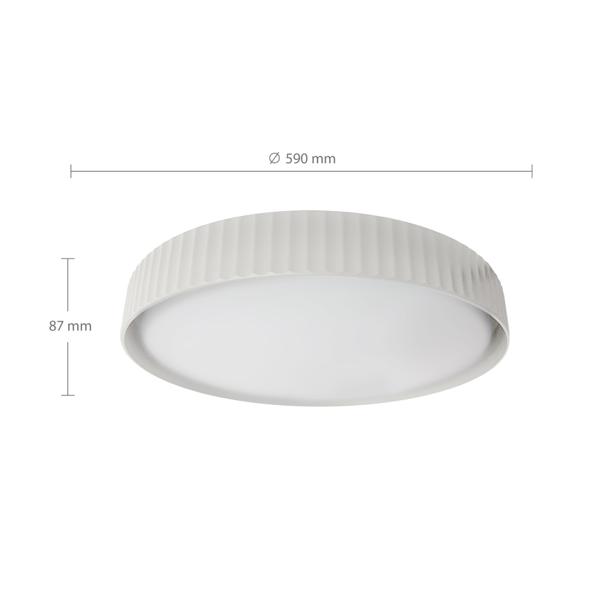 Brilagi - LED dimbar taklampa LUCIA LED/60W/230V 3000-6500K Ø 59 cm vit + fjärrkontroll