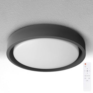 Brilagi - Dimmbar LED-taklampa MATTEO LED/60W/230V 3000-6500K Ø 51,5 cm svart + fjärrkontroll