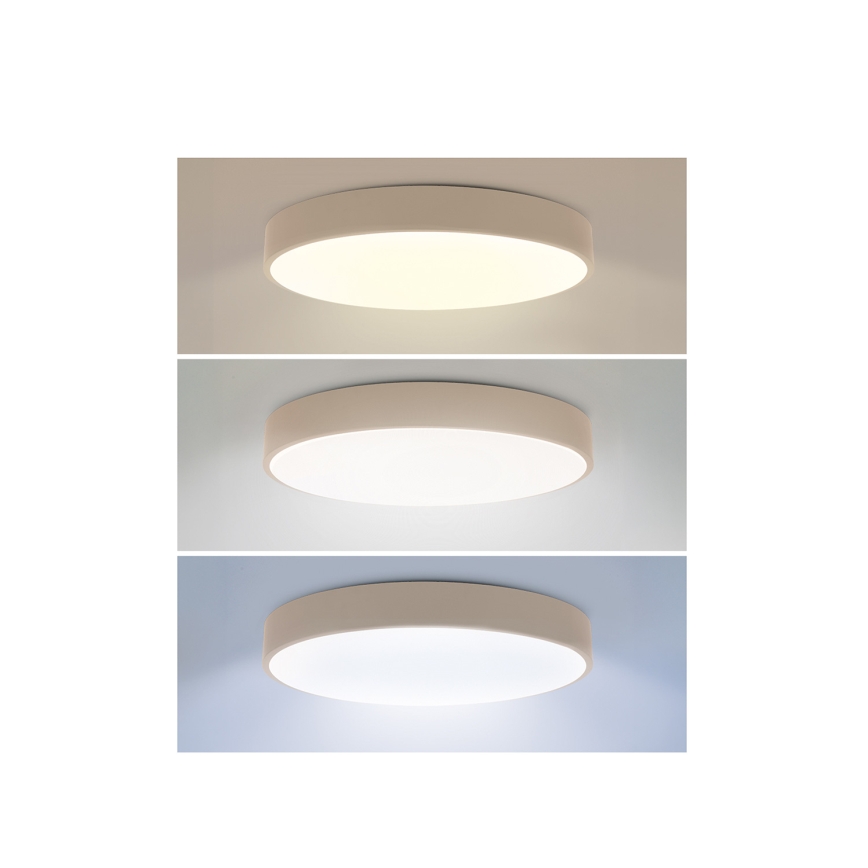 Brilagi - LED-dimmerbar taklampa POOL LED/50W/230V 3000–6000K Ø 40 cm beige + fjärrkontroll