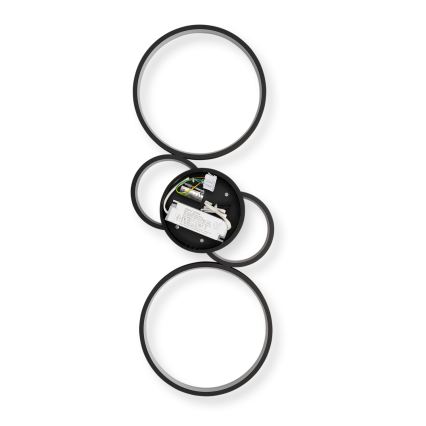 Brilagi - Dimmbar LED-taklampa RINGO LED/34W/230V 3000-6000K 28x78 cm svart + fjärrkontroll