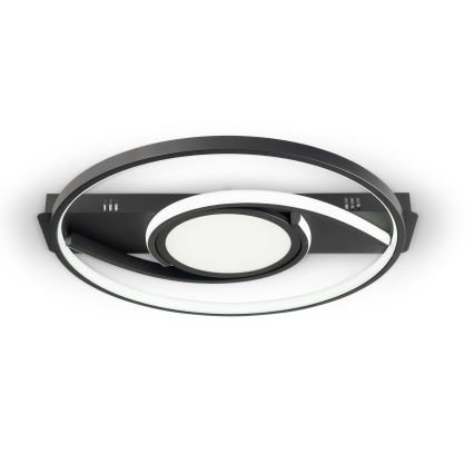 Brilagi - Dimmbar LED-taklampa TWIRL LED/38W/230V 3000-6000K svart + fjärrkontroll