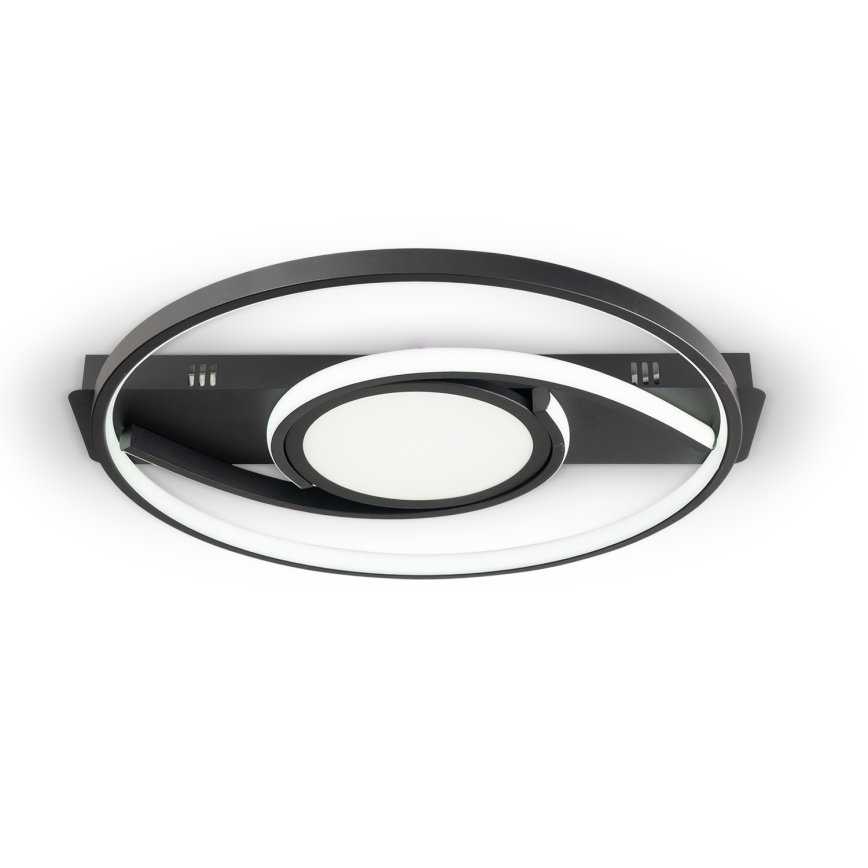 Brilagi - Dimmbar LED-taklampa TWIRL LED/38W/230V 3000-6000K svart + fjärrkontroll