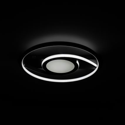Brilagi - Dimmbar LED-taklampa TWIRL LED/38W/230V 3000-6000K svart + fjärrkontroll