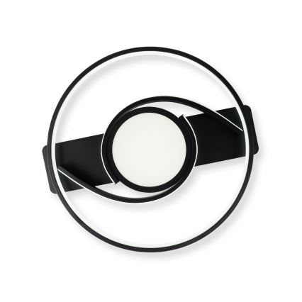 Brilagi - Dimmbar LED-taklampa TWIRL LED/38W/230V 3000-6000K svart + fjärrkontroll