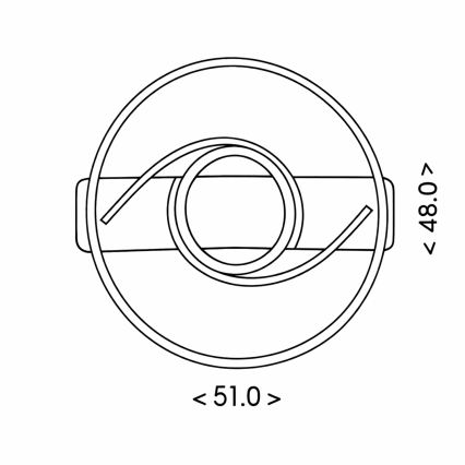 Brilagi - Dimmbar LED-taklampa TWIRL LED/38W/230V 3000-6000K svart + fjärrkontroll