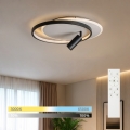 BRILAGI - Dimmbar LED-taklampa UNITY LED/48W/230V + 1xGU10/3W 3000-6000K 39x45 cm vit/svart + fjärrkontroll