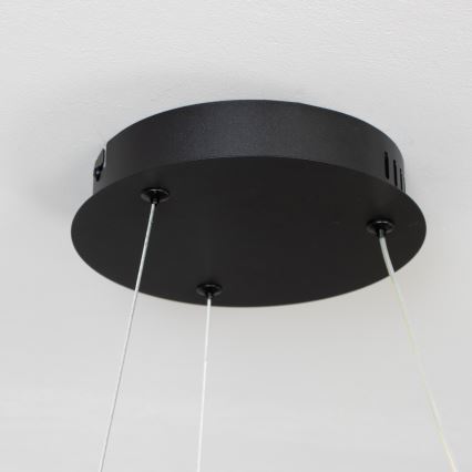 Brilagi - dimbar LED-pendellampa med vajer FALCON II LED/67W/230V 3000-6500K Ø 40 cm svart + fjärrkontroll