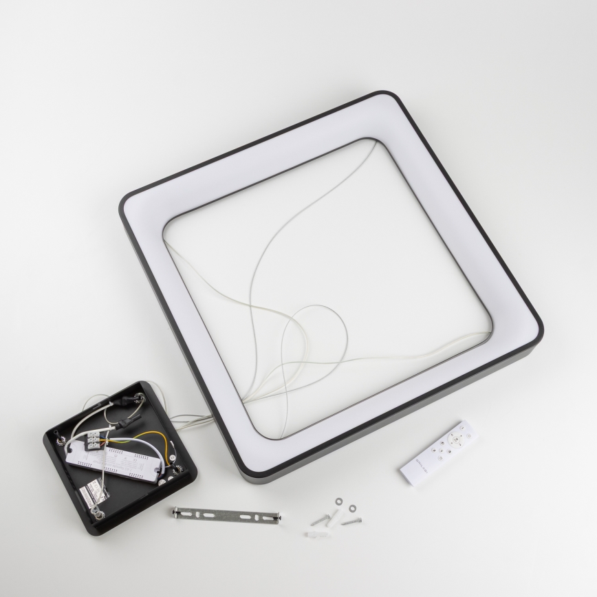 Brilagi - LED-dimmbar pendellampa på vajer FALCON II LED/125W/230V 3000-6500K 60x60 cm svart + fjärrkontroll