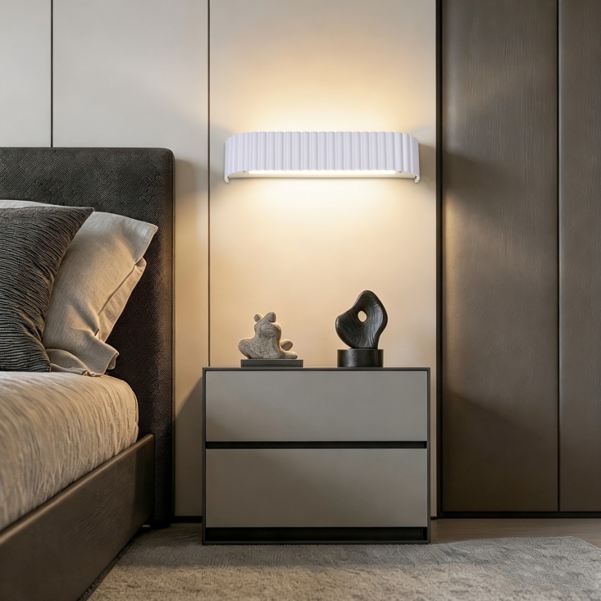 BRILAGI - LED-dimbar vägglampa FALCON MODERN LED/14W/230V 3000-6000K 40 cm vit + fjärrkontroll