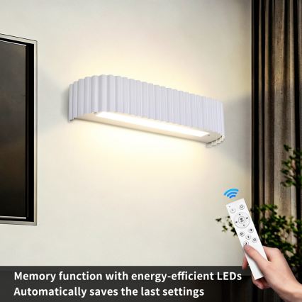 BRILAGI - LED-dimbar vägglampa FALCON MODERN LED/14W/230V 3000-6000K 40 cm vit + fjärrkontroll
