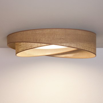 BRILAGI - Dimmbar takarmatur VELVET TWIST LED/36W/230V 3000-6000K Ø 65 cm Wi-Fi Tuya Beacon beige + fjärrkontroll