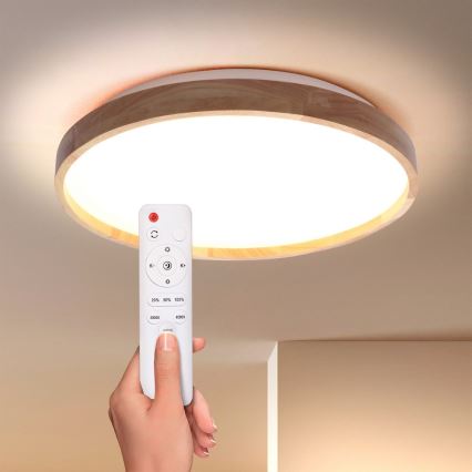 BRILAGI - Dimmbar LED-taklampa ALSON LED/48W/230V 3000-6500K ek Ø 39,5 cm + fjärrkontroll