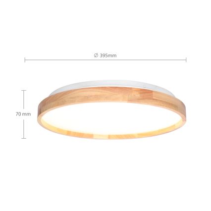 BRILAGI - Dimmbar LED-taklampa ALSON LED/48W/230V 3000-6500K ek Ø 39,5 cm + fjärrkontroll