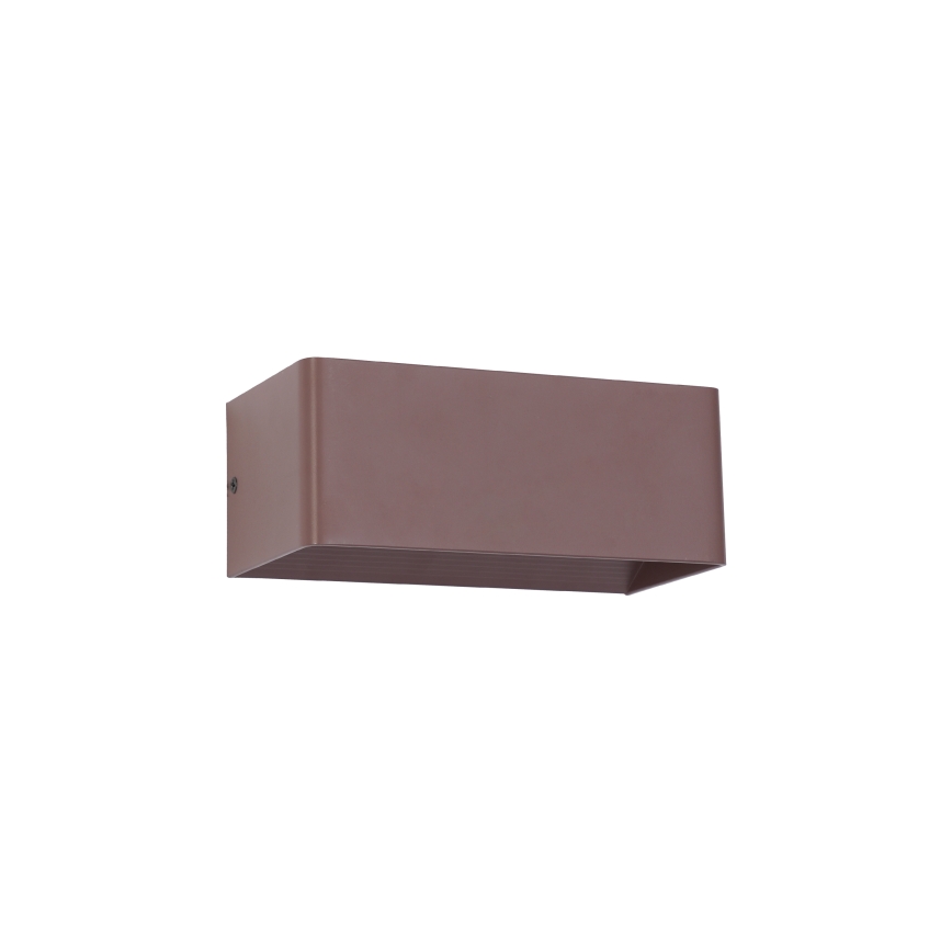 BRILAGI - DONNANI LED-utomhusvägglampa 7W/230V, 20 cm, brun, IP44
