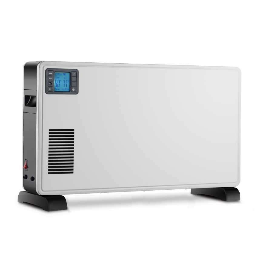 Brilagi - Elektrisk konvektorvärmare 1000/1300/2300W LCD/timer/TURBO/termostat vit+ RC