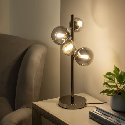 BRILAGI - Ersättningsglas till takkrona, väggarmatur och lampa MISTEL, MILLA Ø 15 cm, rökfärgat