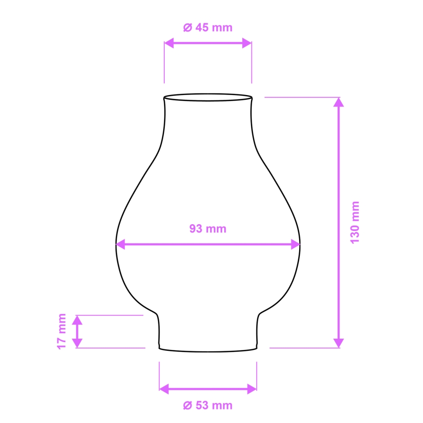 Brilagi - Ersättningsglas för tak- och vägglampor ROATA, VELA, RUSTIC, QUEEN, TIMONA E14 vit