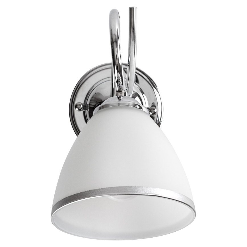 Brilagi - Ersättningsglas till vägglampa och ljuskrona FRED E27 Ø 13,5 cm krämvit/blank krom