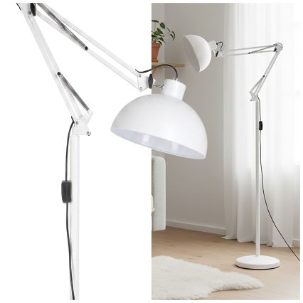 BRILAGI - Flexibel golvlampa TASKER 1xE27/60W/230V 157 cm vit