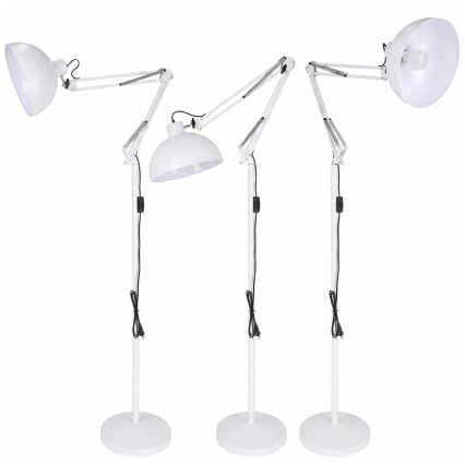 BRILAGI - Flexibel golvlampa TASKER 1xE27/60W/230V 157 cm vit